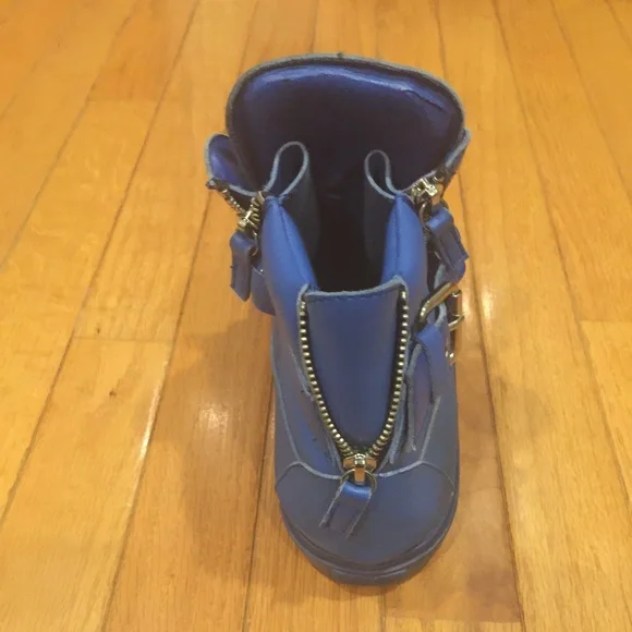 Giuseppe Zanetti Blue, Chained High Top’s - Picture 5 of 6